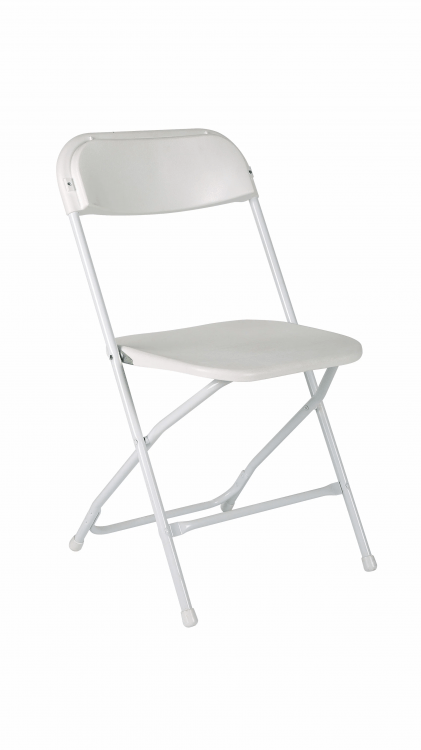 Plastic Folding Chair-White