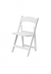 Resin Folding Chairs - White