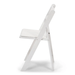 white wood folding chair 3 1 1744829224 Resin Folding Chairs - White