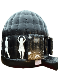 side20side20disco 1746461040 Disco Jumper Party Dome (with 2 BBall Hoops)